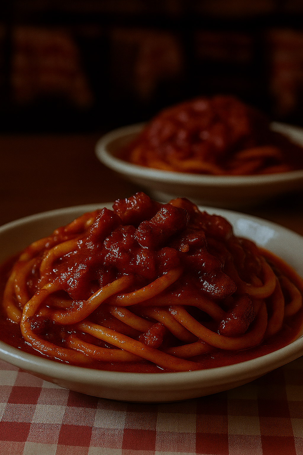 20251120 1159 pasta amatriciana gourmet remix 01kagehm56ek1td7r27eb8ahha